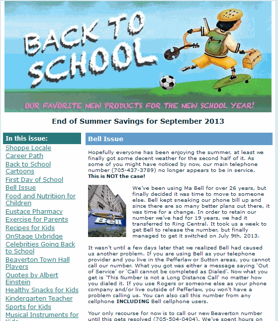 Back to School E-Publication