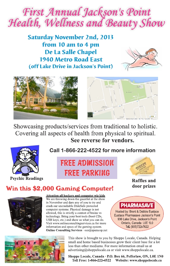 View October flyer for Health & Wellness show in PDF format